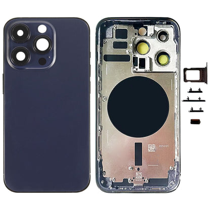 Pour iPhone 14 Pro Cache arrière de batterie avec touches latérales et plateau de carte