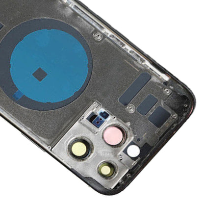 Pour iPhone 14 Pro Max Cache arrière de batterie avec touches latérales et plateau de carte
