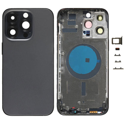 Pour iPhone 14 Pro Max Cache arrière de batterie avec touches latérales et plateau de carte