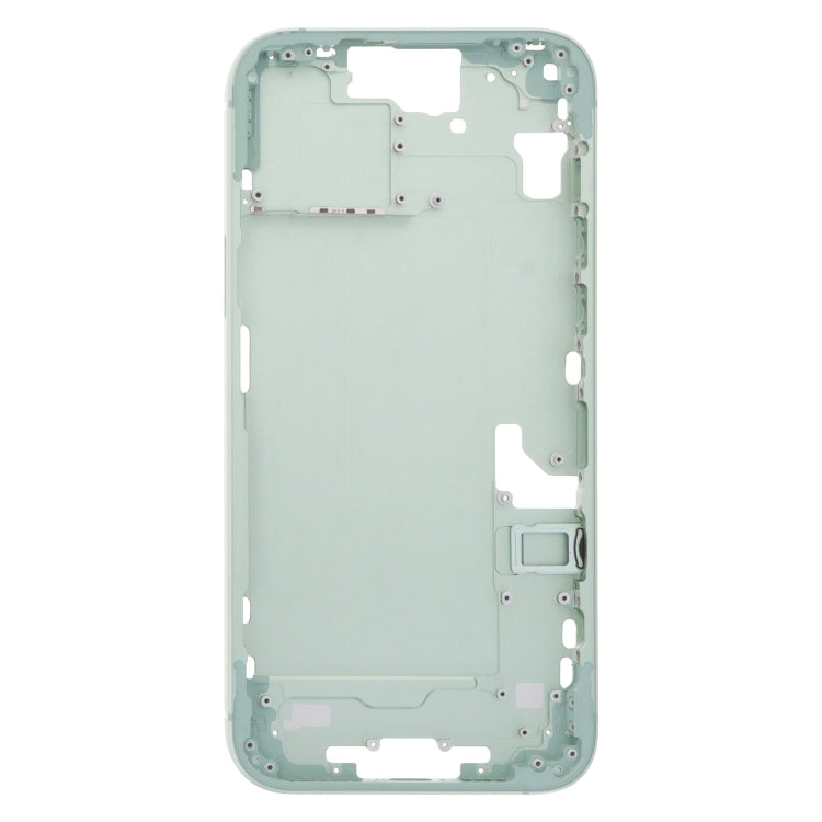 Pour iPhone 15 Plus Cadre central Plaque de cadre avec touches latérales + plateau de carte, China Version, US Version, CE EU Version