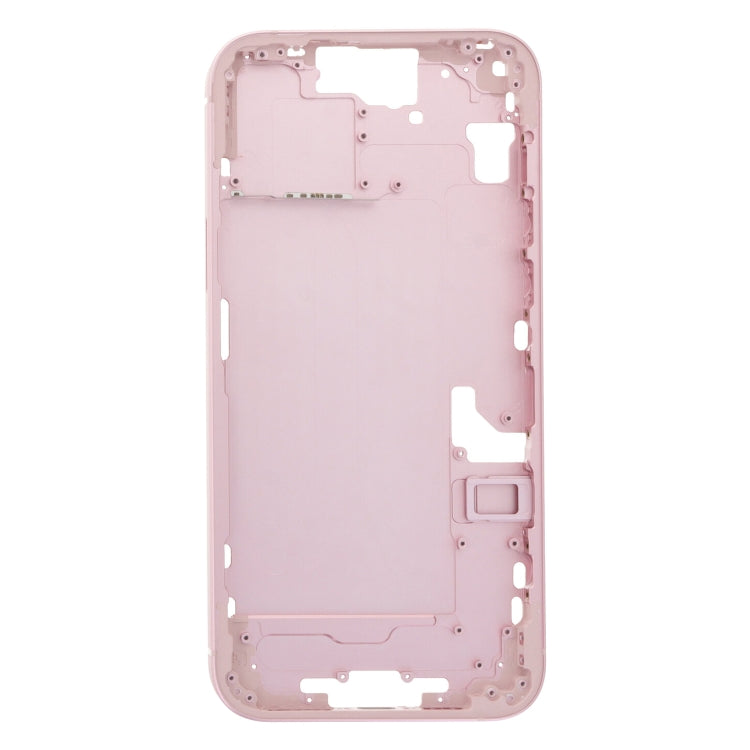 Pour iPhone 15 Plus Cadre central Plaque de cadre avec touches latérales + plateau de carte, China Version, US Version, CE EU Version