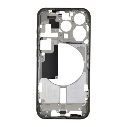 Pour iPhone 15 Pro Cadre central Plaque de cadre avec touches latérales + plateau de carte