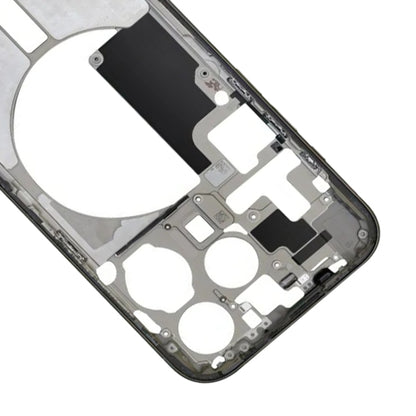 Pour iPhone 15 Pro Cadre central Plaque de cadre avec touches latérales + plateau de carte