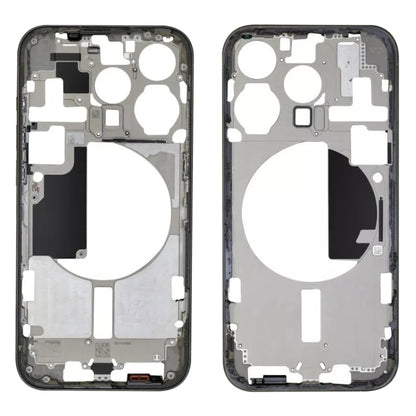 Pour iPhone 15 Pro Cadre central Plaque de cadre avec touches latérales + plateau de carte