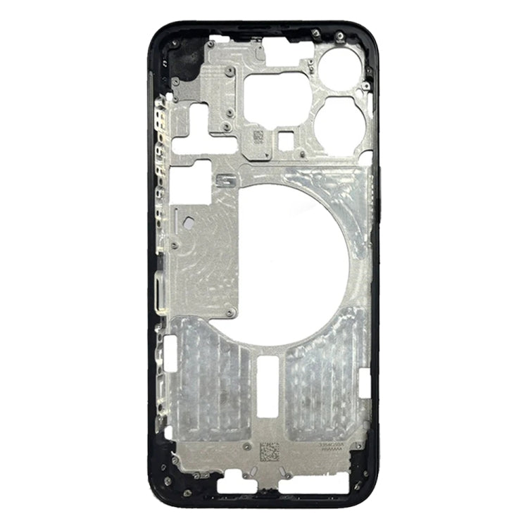 Pour iPhone 15 Pro Max Cadre central Plaque de cadre avec touches latérales + plateau de carte