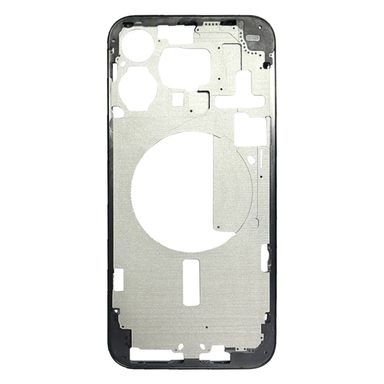 Pour iPhone 15 Pro Max Cadre central Plaque de cadre avec touches latérales + plateau de carte