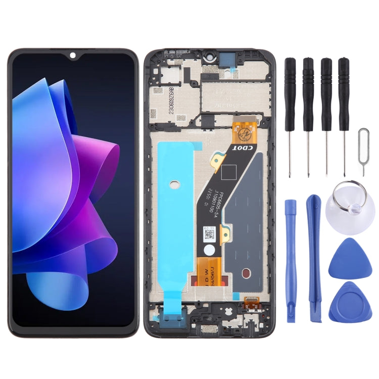 Ensemble complet de numériseur d'écran LCD OEM avec cadre, For Tecno Spark 20 Pro 4G KJ6, For Tecno Spark 20C BG7n, For Tecno Spark 10C KI5k, For Tecno Spark Go 2023 BF7n, For Tecno Spark 10 Pro KI7