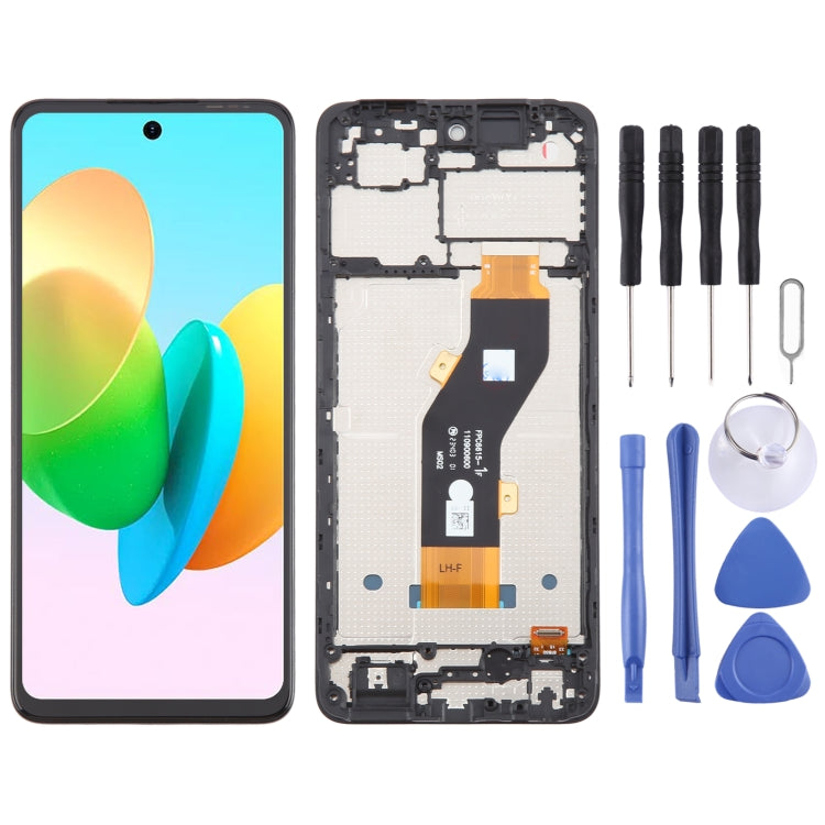 Ensemble complet de numériseur d'écran LCD OEM avec cadre, For Tecno Spark 20 Pro 4G KJ6, For Tecno Spark 20C BG7n, For Tecno Spark 10C KI5k, For Tecno Spark Go 2023 BF7n, For Tecno Spark 10 Pro KI7