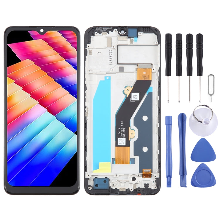 Ensemble complet de numériseur d'écran LCD OEM avec cadre, For Infinix Hot 30i X669