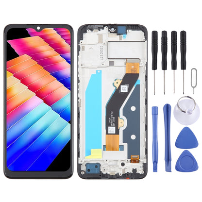 Ensemble complet de numériseur d'écran LCD OEM avec cadre, For Infinix Hot 30i X669