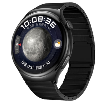 Bracelet de montre en titane pur avec boucle magnétique en bambou à une perle, 22mm