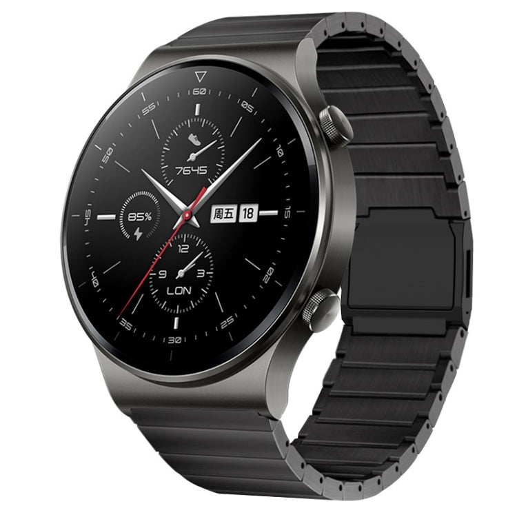 Bracelet de montre en titane pur avec boucle magnétique en bambou à une perle, 22mm