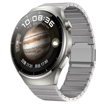 Bracelet de montre en titane pur avec boucle magnétique en bambou à une perle, 22mm