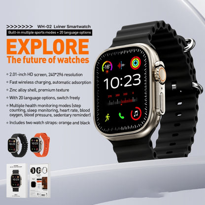 La montre intelligente WK WH-02 Traveler de 2,01 pouces prend en charge la surveillance de l'oxygène dans le sang