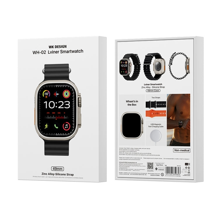 La montre intelligente WK WH-02 Traveler de 2,01 pouces prend en charge la surveillance de l'oxygène dans le sang