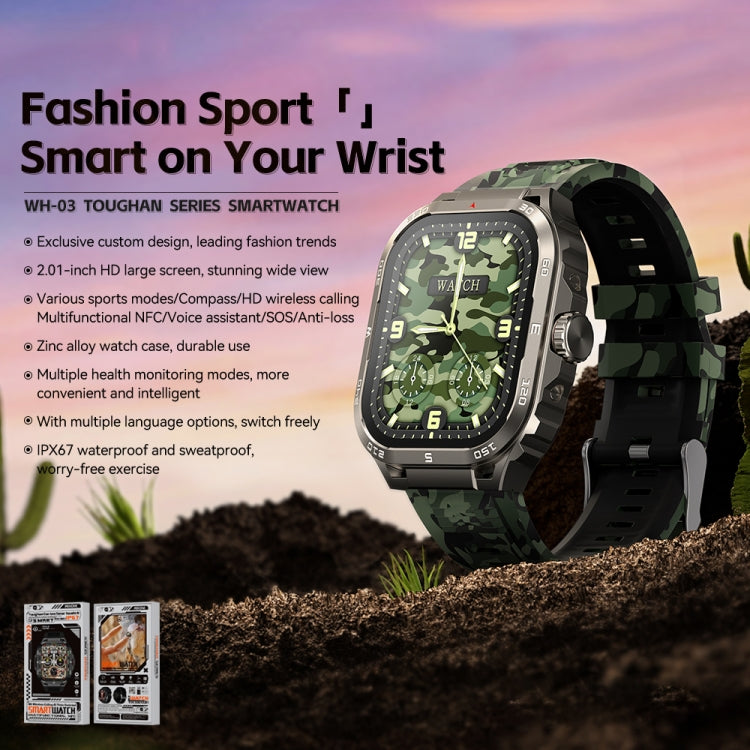 La montre intelligente WK WH-03 de 2,01 pouces prend en charge les appels Bluetooth