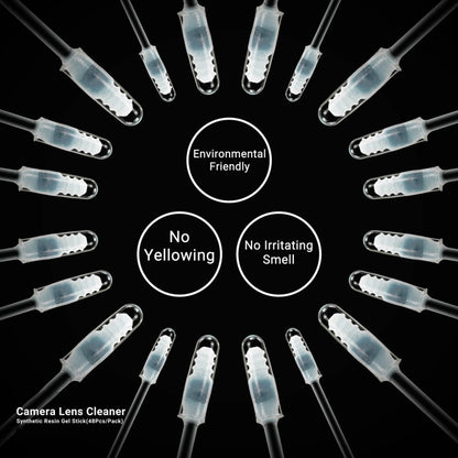 2UUL CL21 Lot de 48 bâtonnets de gel en résine synthétique pour nettoyage de la poussière d'objectif d'appareil photo