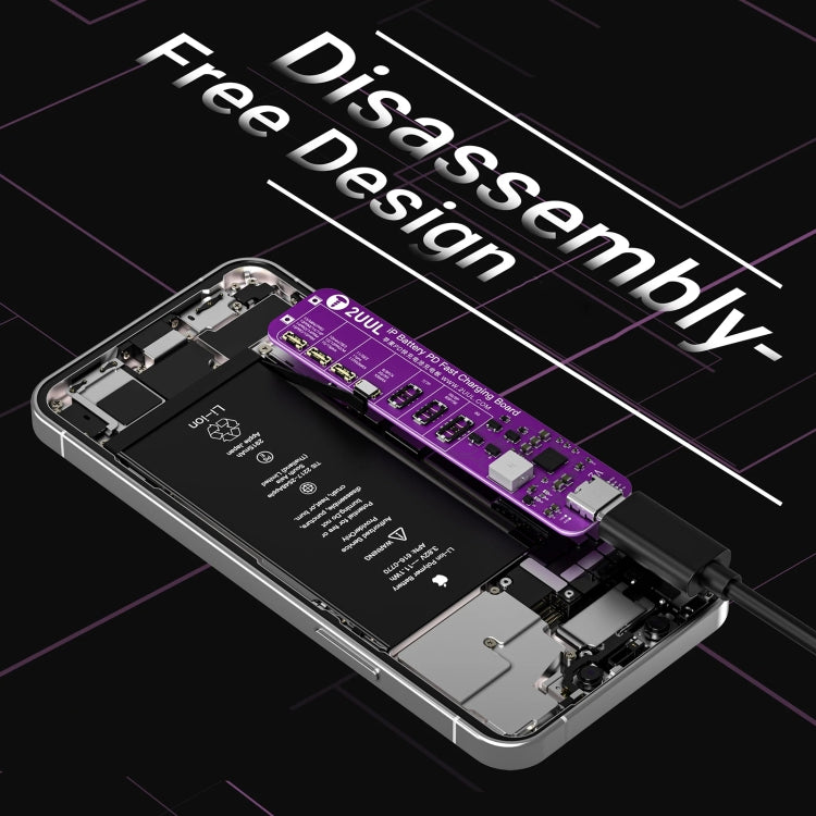 Carte d'activation de batterie sans démontage à charge rapide 2UUL BT01 PD pour iPhone 6 à 15 Pro Max