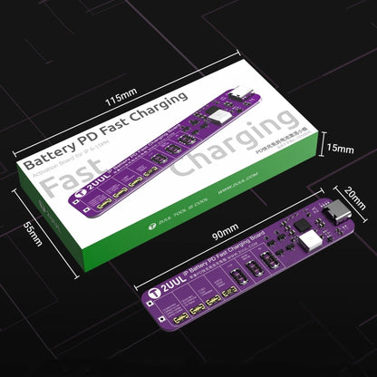 Carte d'activation de batterie sans démontage à charge rapide 2UUL BT01 PD pour iPhone 6 à 15 Pro Max