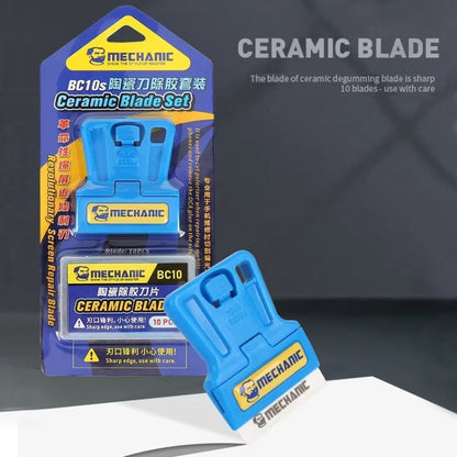 Jeu de lames en céramique isolantes hautement tranchantes Mechanic BC10s avec porte-lame