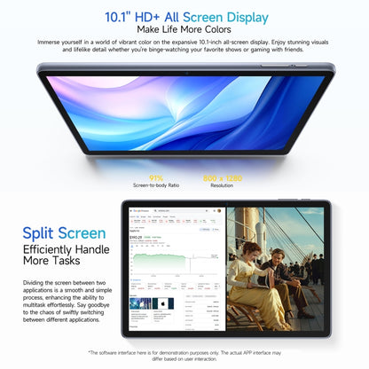 Tablette PC WiFi Ulefone Tab W10, 10,1 pouces Android 14 Unisoc T606 Octa Core, prise UE, Tab W10