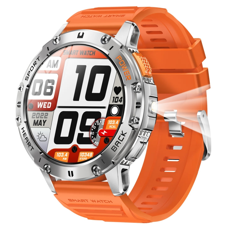 Montre intelligente d'appel Bluetooth LEMFO K65 de 1,43 pouces, prise en charge de la fréquence cardiaque / de l'oxygène dans le sang