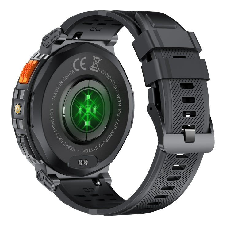Montre intelligente d'appel Bluetooth LEMFO K66 de 1,85 pouces, prise en charge de la fréquence cardiaque / de l'oxygène dans le sang