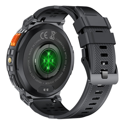 Montre intelligente d'appel Bluetooth LEMFO K66 de 1,85 pouces, prise en charge de la fréquence cardiaque / de l'oxygène dans le sang