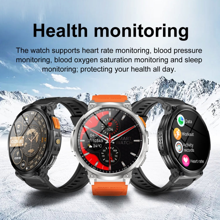 Montre intelligente d'appel Bluetooth LEMFO K66 de 1,85 pouces, prise en charge de la fréquence cardiaque / de l'oxygène dans le sang