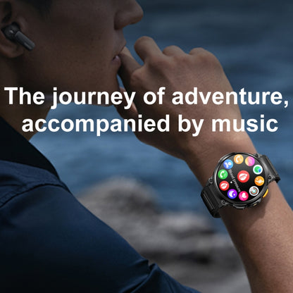 Montre intelligente d'appel Bluetooth LEMFO K66 de 1,85 pouces, prise en charge de la fréquence cardiaque / de l'oxygène dans le sang