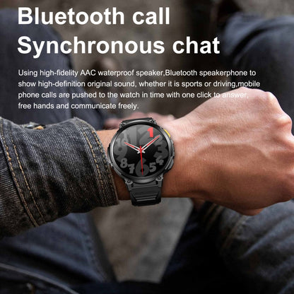 Montre intelligente d'appel Bluetooth LEMFO K66 de 1,85 pouces, prise en charge de la fréquence cardiaque / de l'oxygène dans le sang