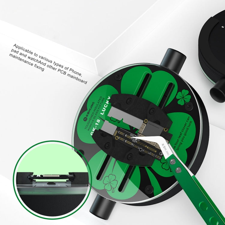 Mijing GK18 Orbiculaire Universel Trempé Isolé Fixation De Réparation De Carte Mère En Verre