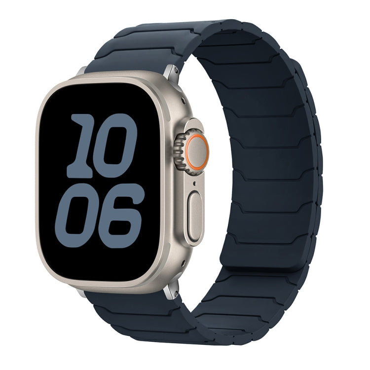 Bracelet de montre magnétique en silicone, For Apple Watch 46mm / 49mm / 45mm / 44mm, For Apple Watch 42mm / 41mm / 40mm / 38mm