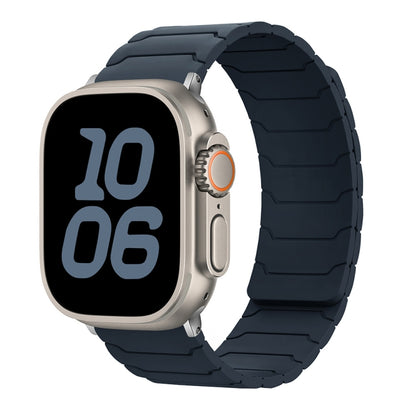 Bracelet de montre magnétique en silicone, For Apple Watch 46mm / 49mm / 45mm / 44mm, For Apple Watch 42mm / 41mm / 40mm / 38mm