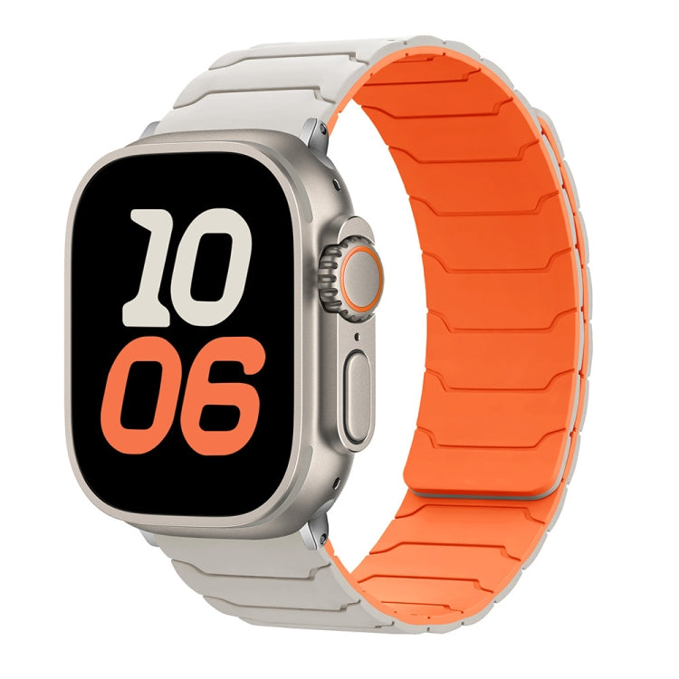 Bracelet de montre magnétique en silicone, For Apple Watch 46mm / 49mm / 45mm / 44mm, For Apple Watch 42mm / 41mm / 40mm / 38mm