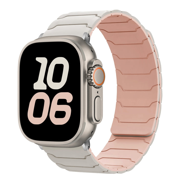 Bracelet de montre magnétique en silicone, For Apple Watch 46mm / 49mm / 45mm / 44mm, For Apple Watch 42mm / 41mm / 40mm / 38mm