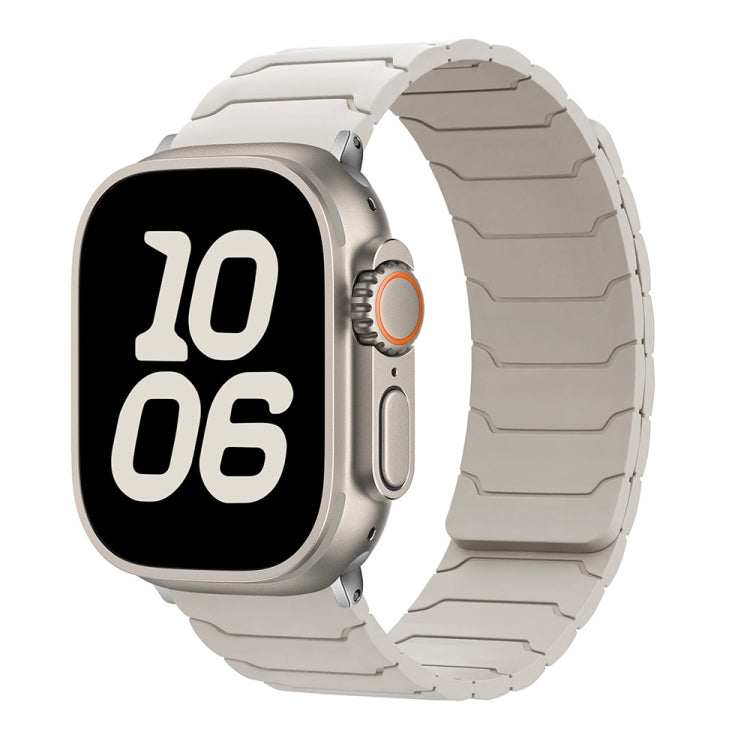 Bracelet de montre magnétique en silicone, For Apple Watch 46mm / 49mm / 45mm / 44mm, For Apple Watch 42mm / 41mm / 40mm / 38mm