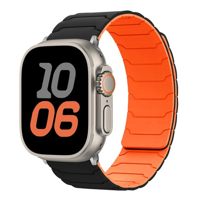 Bracelet de montre magnétique en silicone, For Apple Watch 46mm / 49mm / 45mm / 44mm, For Apple Watch 42mm / 41mm / 40mm / 38mm
