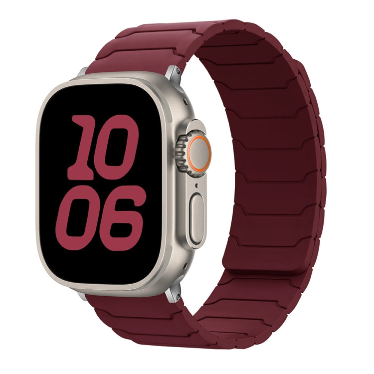 Bracelet de montre magnétique en silicone, For Apple Watch 46mm / 49mm / 45mm / 44mm, For Apple Watch 42mm / 41mm / 40mm / 38mm