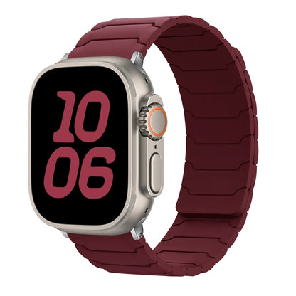 Bracelet de montre magnétique en silicone, For Apple Watch 46mm / 49mm / 45mm / 44mm, For Apple Watch 42mm / 41mm / 40mm / 38mm