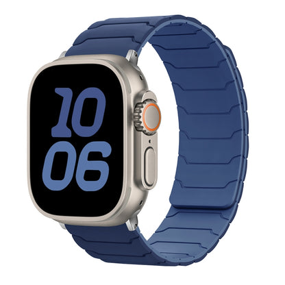 Bracelet de montre magnétique en silicone, For Apple Watch 46mm / 49mm / 45mm / 44mm, For Apple Watch 42mm / 41mm / 40mm / 38mm