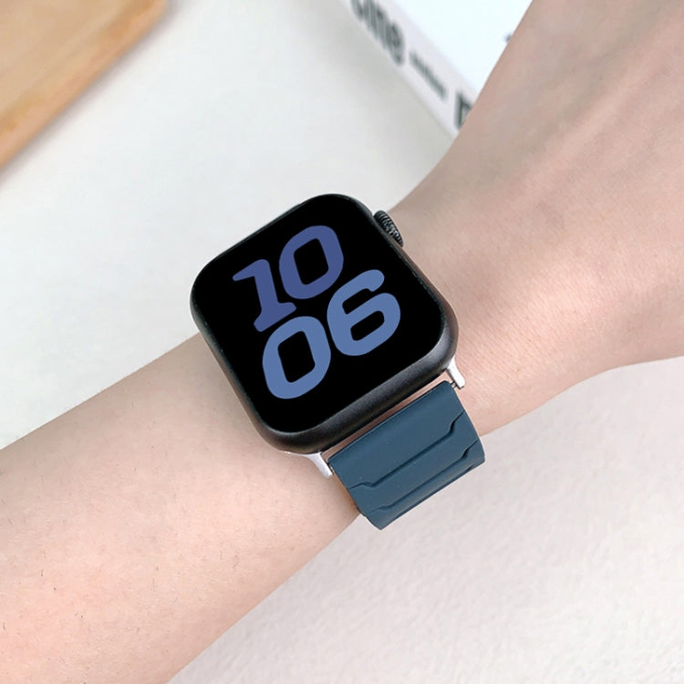 Bracelet de montre magnétique en silicone, For Apple Watch 46mm / 49mm / 45mm / 44mm, For Apple Watch 42mm / 41mm / 40mm / 38mm