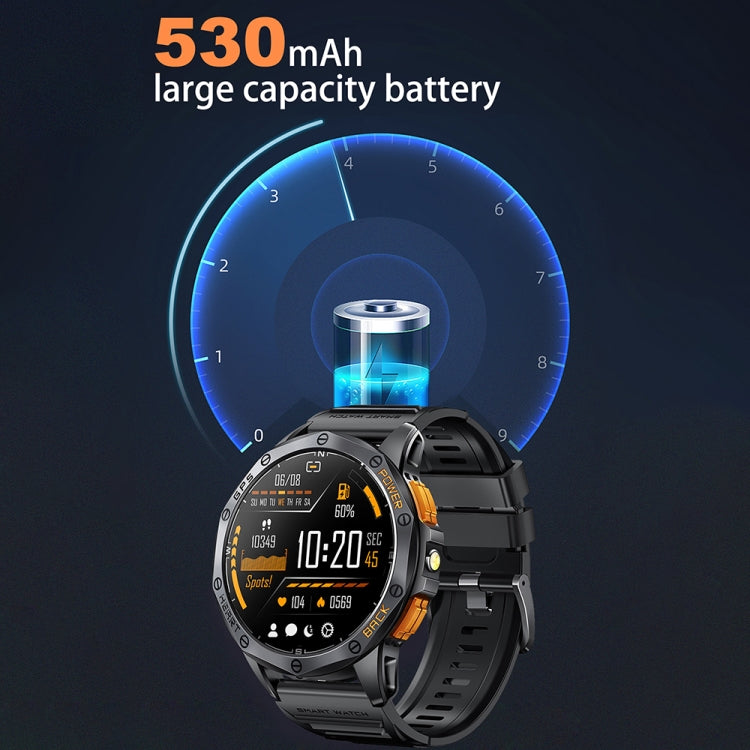 Montre connectée de sport GPS LEMFO K67 avec écran AMOLED de 1,43 pouces, prise en charge des appels Bluetooth / surveillance de la santé