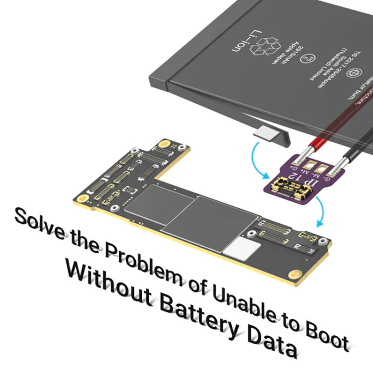 Connecteur de batterie de démarrage d'alimentation double face détachable 2UUL BT02 pour iPhone 8 à 15 Pro Max / Android