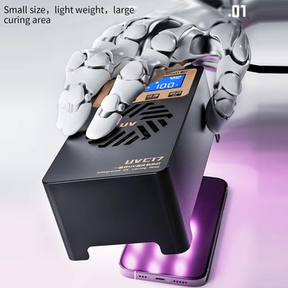 Lampe de séchage UV intégrée Qianli UVC17 de 7 pouces avec fonction de synchronisation