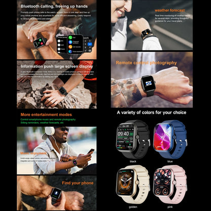 Montre connectée de fitness ZW65 2,01 pouces, oxygène sanguin / pression artérielle / fréquence cardiaque