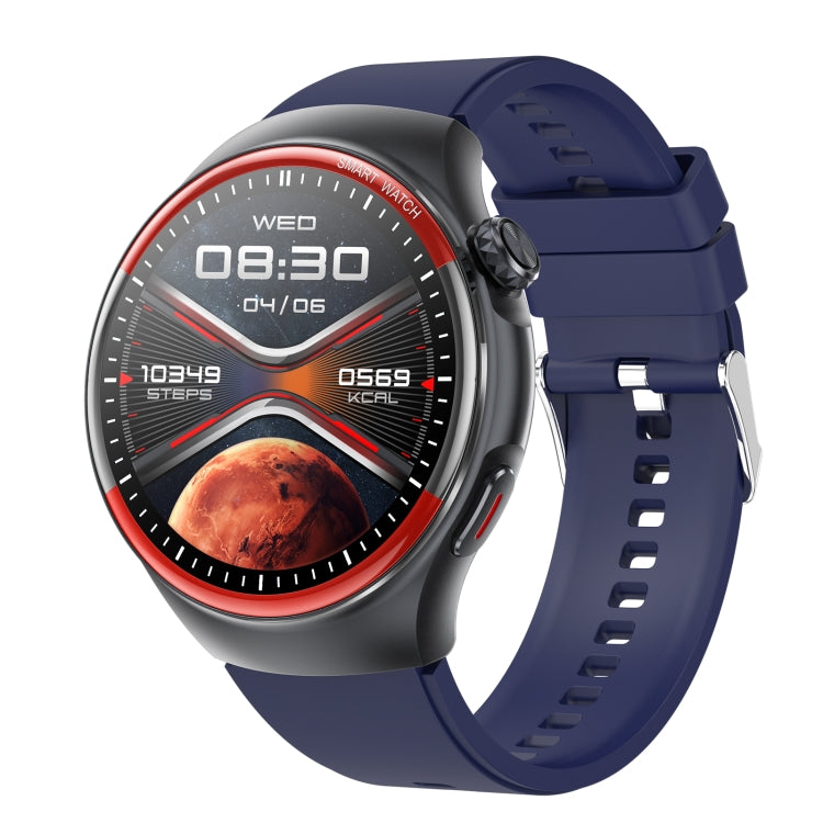 Montre connectée T82 avec écran rond de 1,43 pouce et appels BT, fréquence cardiaque / pression artérielle / oxygène sanguin / sommeil / glycémie / HRV / métope / SOS, Silicone Black, Silicone Red, Silicone Blue, Leather Brown, Leather Black           ...
