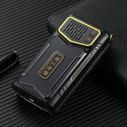 Téléphone robuste à double écran M7+ 4G, 2,8 pouces à l'intérieur, 2,4 pouces à l'extérieur, batterie 6800 mAh, 24 touches, lampe de poche, réseau : 4G, double SIM, SOS, EU Plug, US Plug, UK Plug