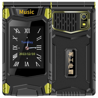 Téléphone robuste à double écran M7+ 4G, 2,8 pouces à l'intérieur, 2,4 pouces à l'extérieur, batterie 6800 mAh, 24 touches, lampe de poche, réseau : 4G, double SIM, SOS, M7+ 4G