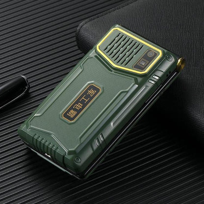Téléphone robuste à double écran M7+ 4G, 2,8 pouces à l'intérieur, 2,4 pouces à l'extérieur, batterie 6800 mAh, 24 touches, lampe de poche, réseau : 4G, double SIM, SOS, M7+ 4G